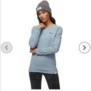 Black Diamond Ridges pullover crew sweater blue- mountain size small